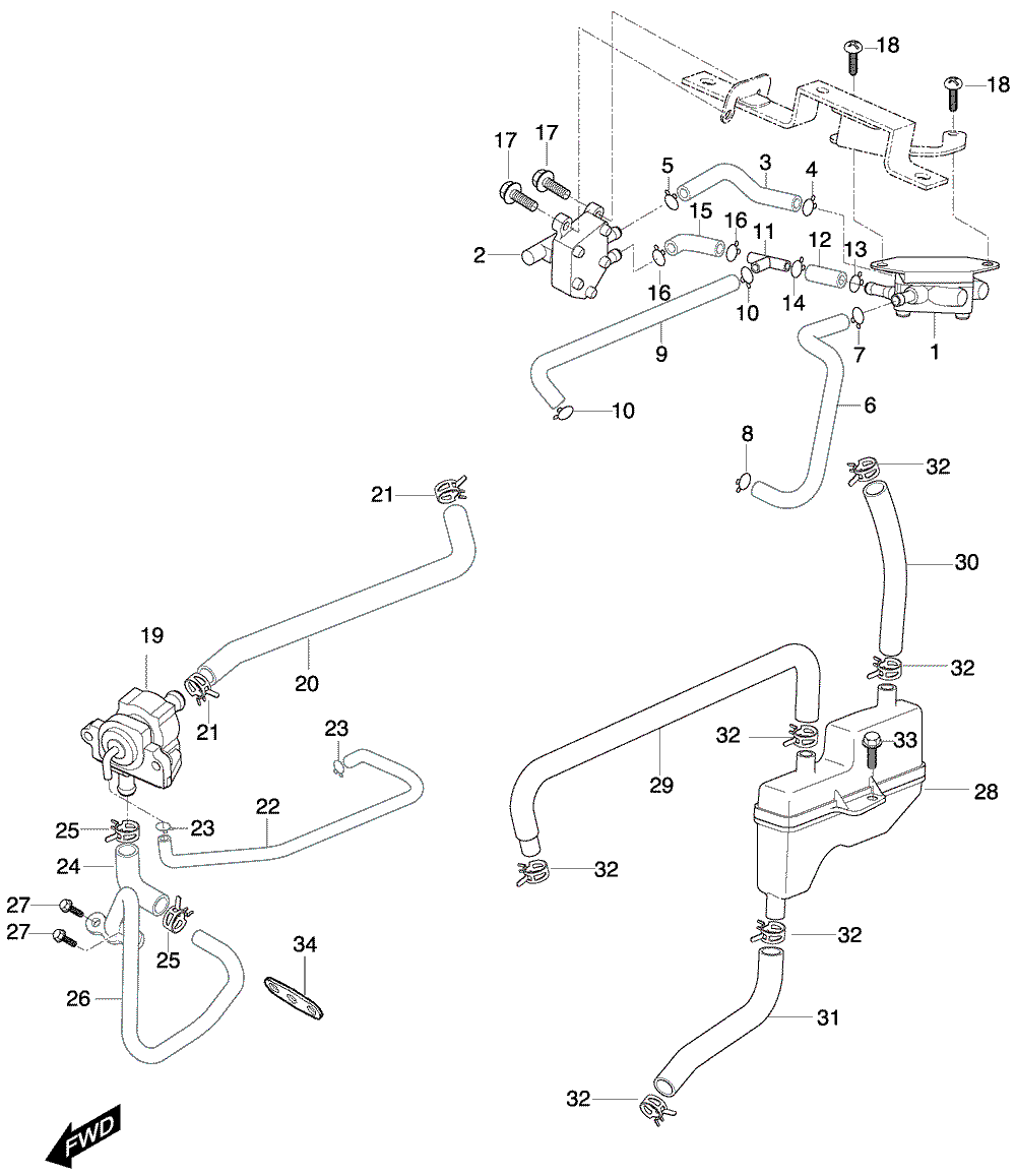Sekundärluftventil & Motoren