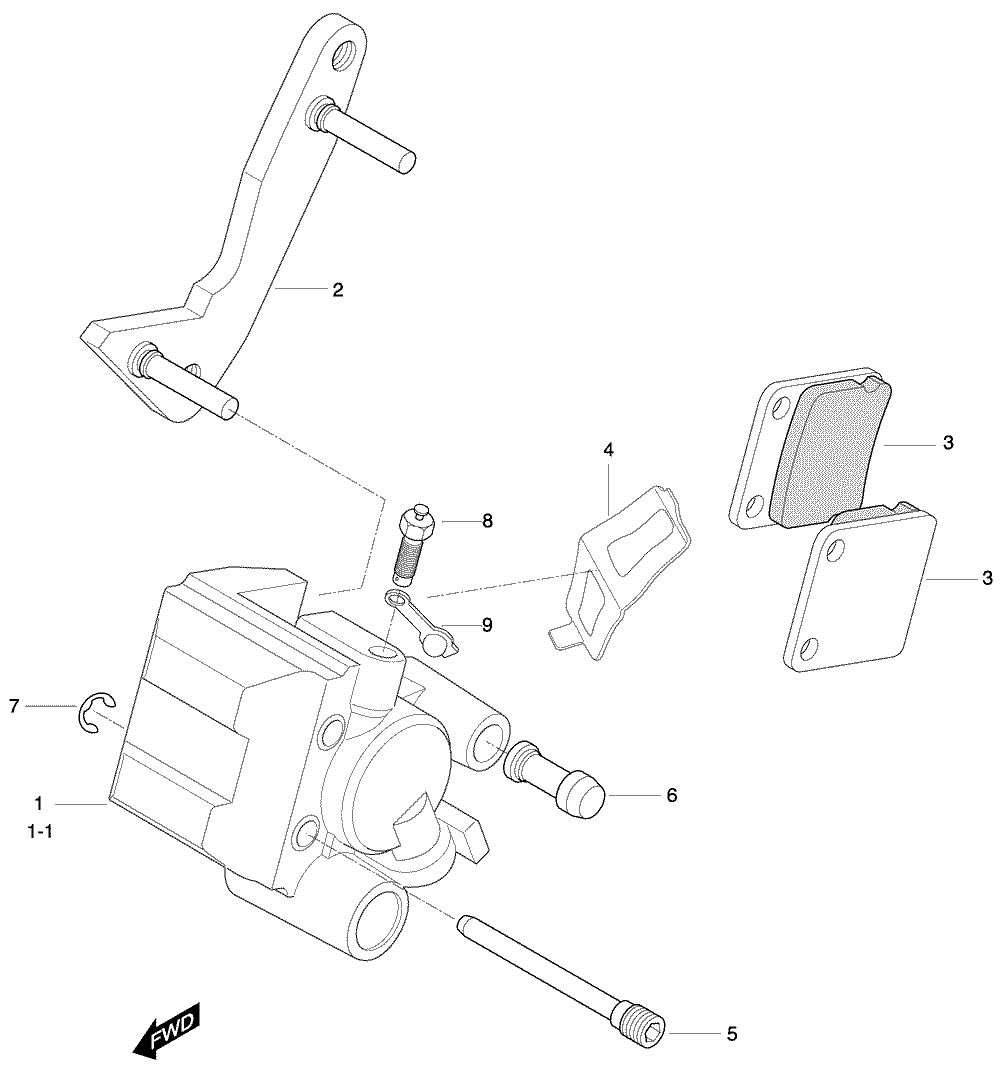 Bremssattel vorne