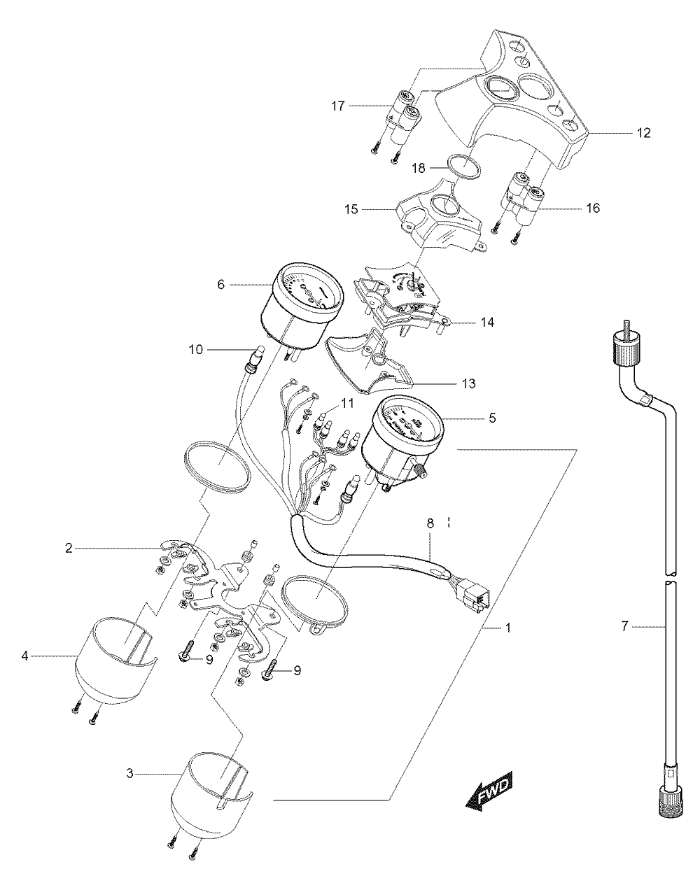 Tachometer / Drehzahlmesser