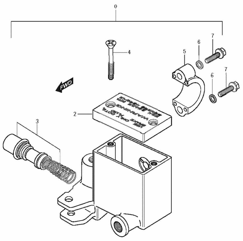 Hauptbremszylinder vorne