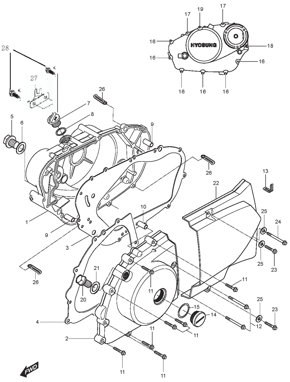 Motor - Gehäusedeckel