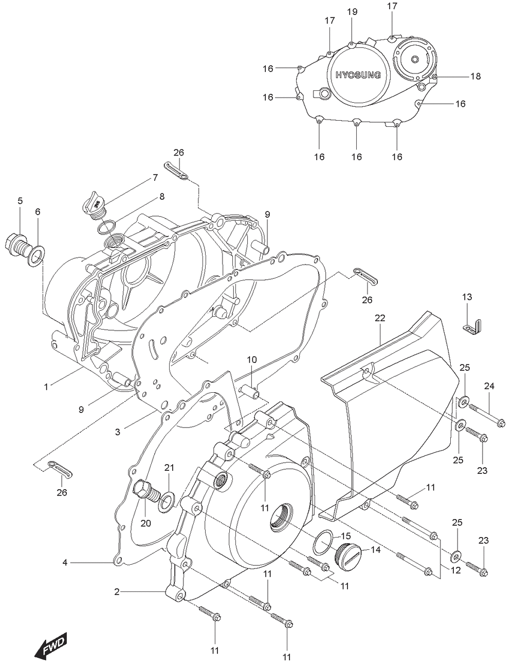 Motor - Gehäusedeckel