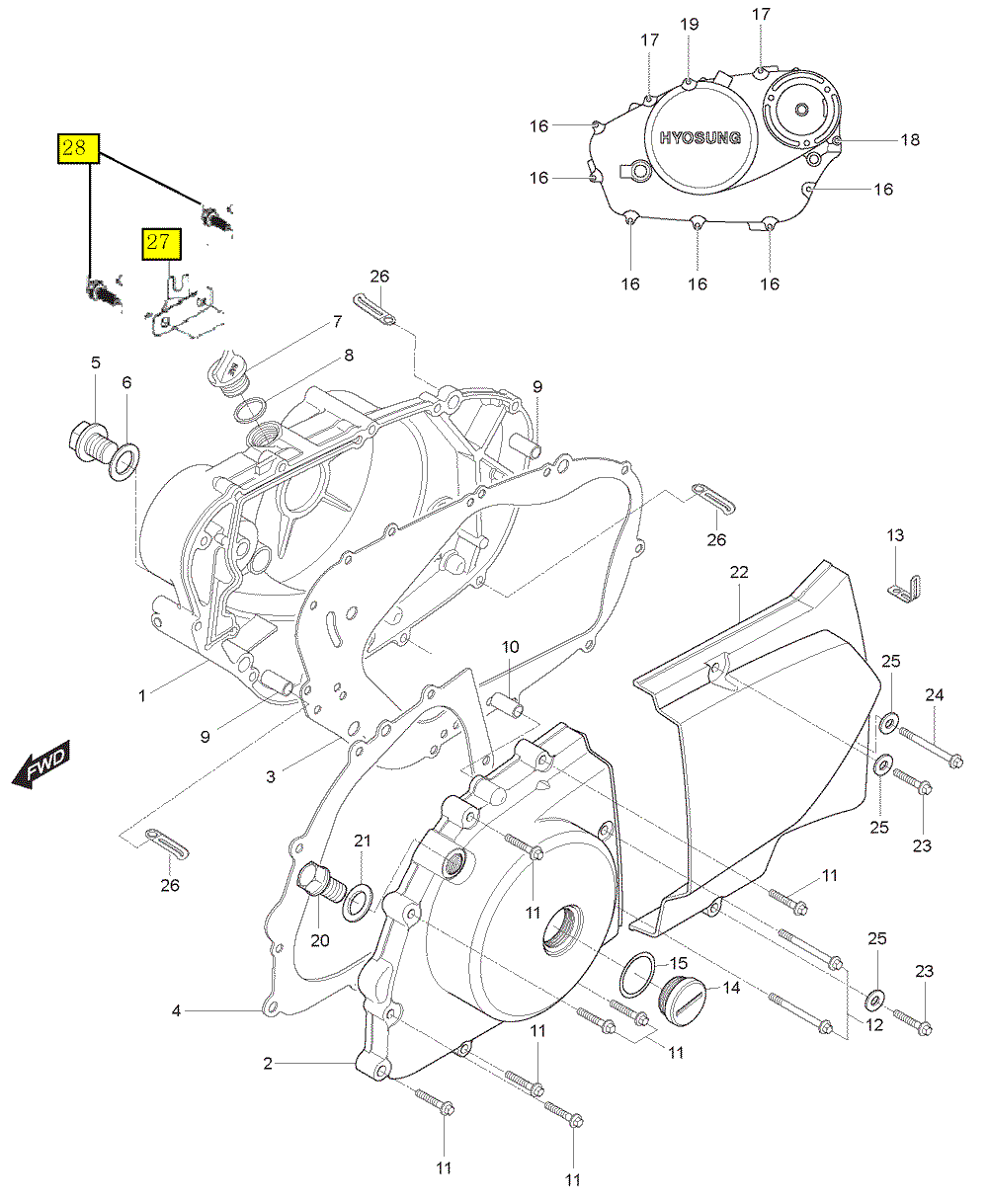 Motor - Gehäusedeckel