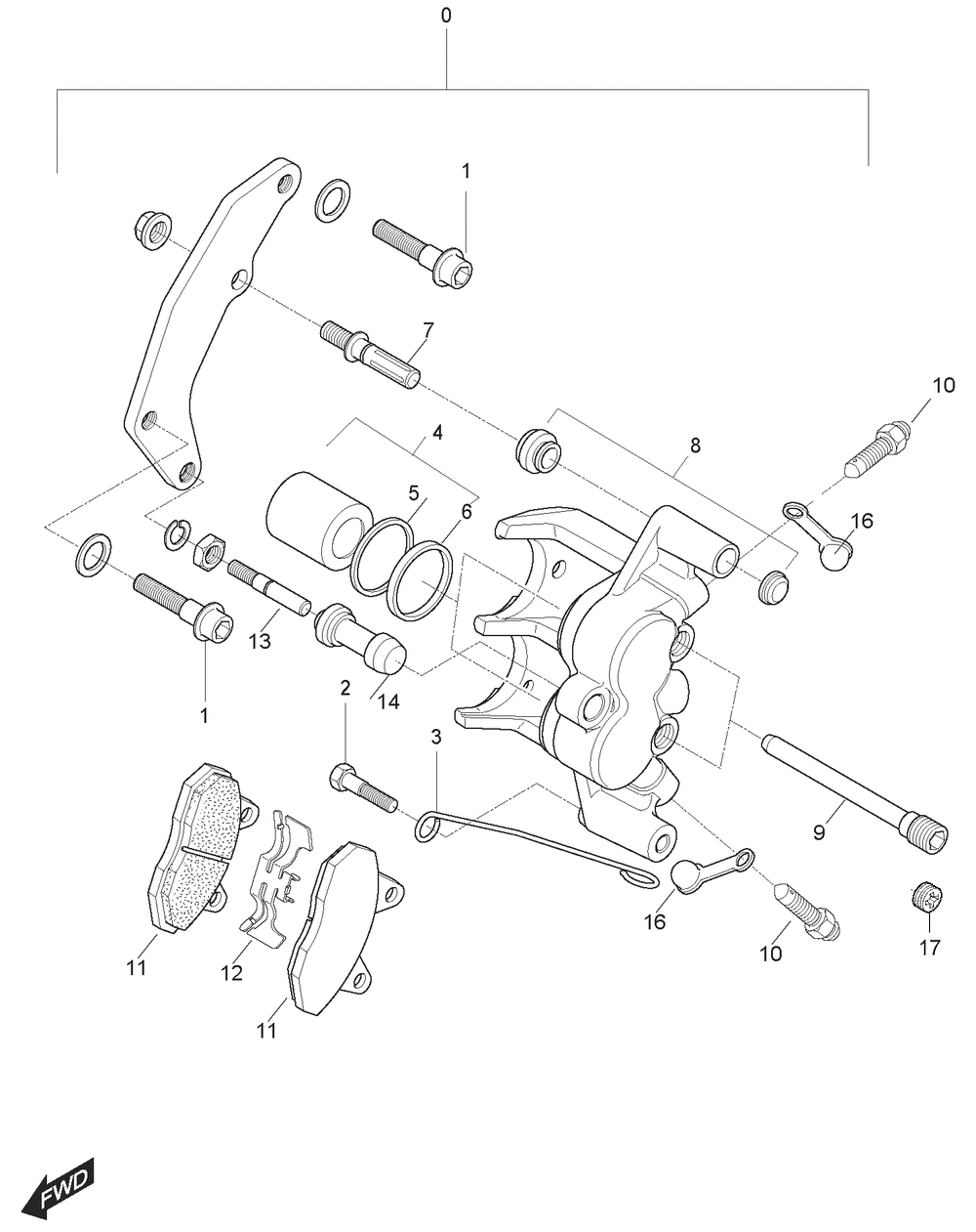 Bremssattel vorne
