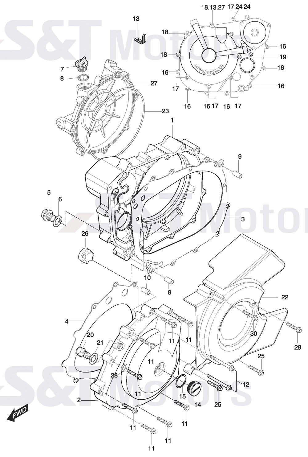 Motor - Gehäusedeckel