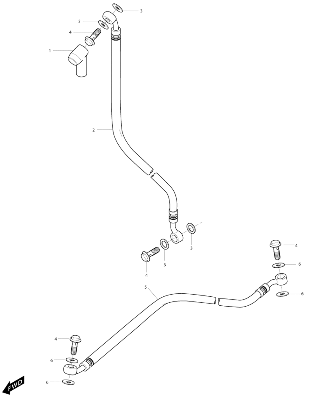 Bremsschläuche 1-Scheiben Bremsa