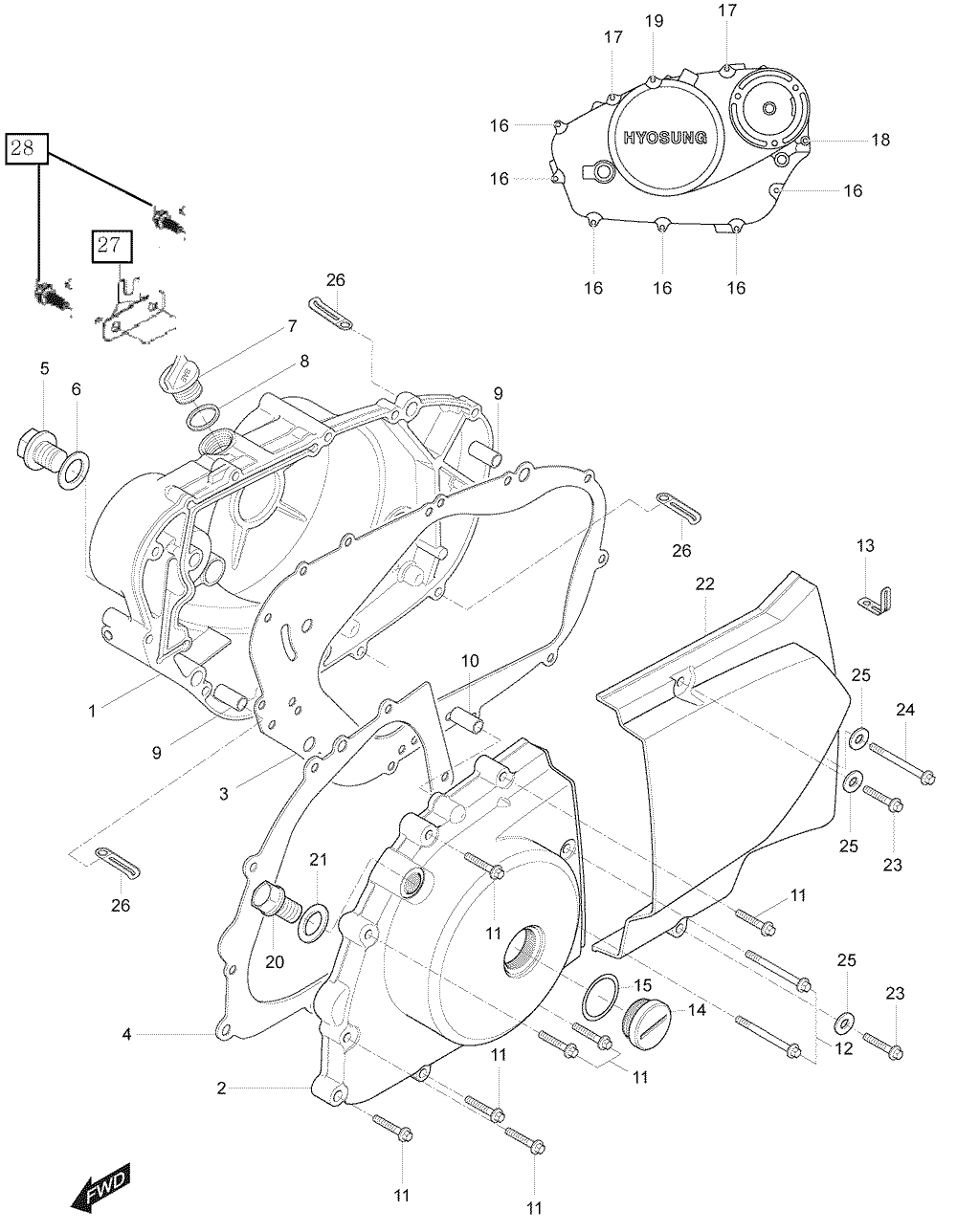 Motor - Gehäusedeckel