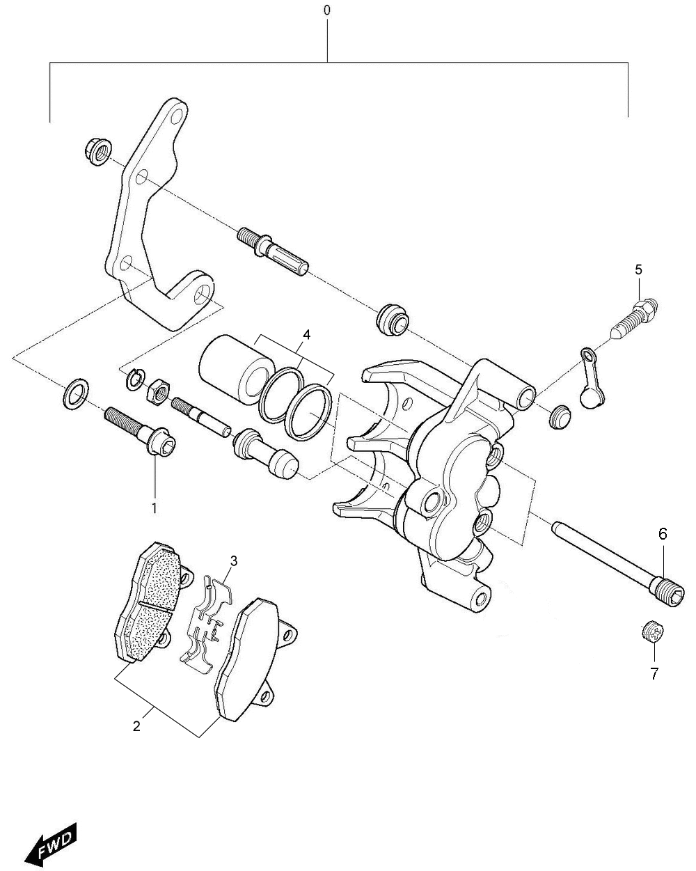 Bremssattel vorne links