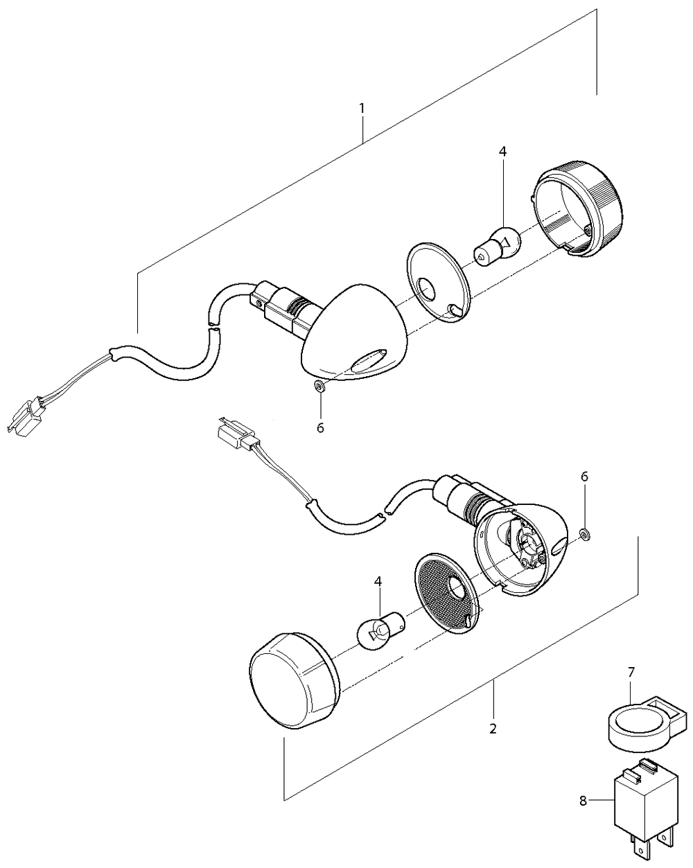 Blinker hinten & Blinkerrela