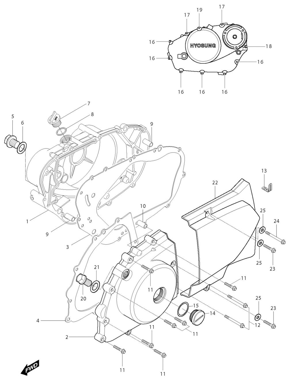 Motor - Gehäusedeckel