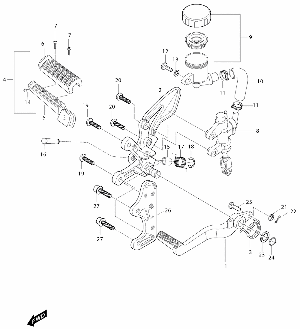 Bremse hinten