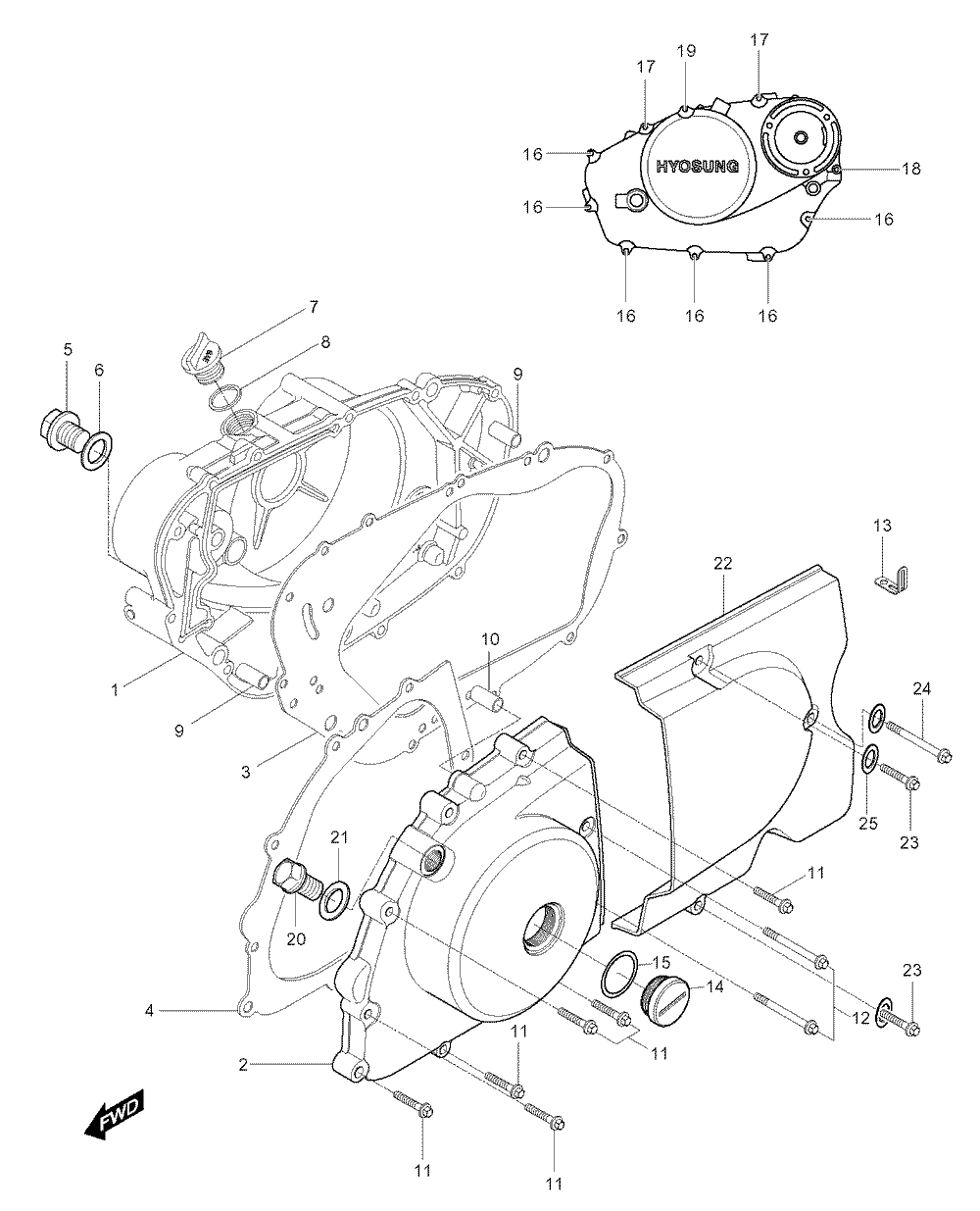 Motor - Gehäusedeckel