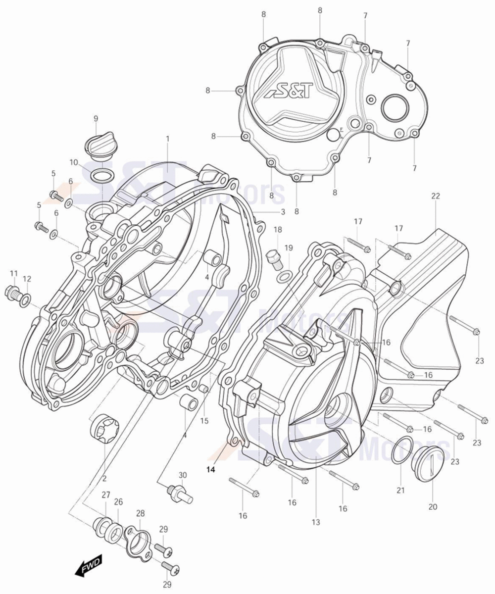 Motor - Gehäusedeckel