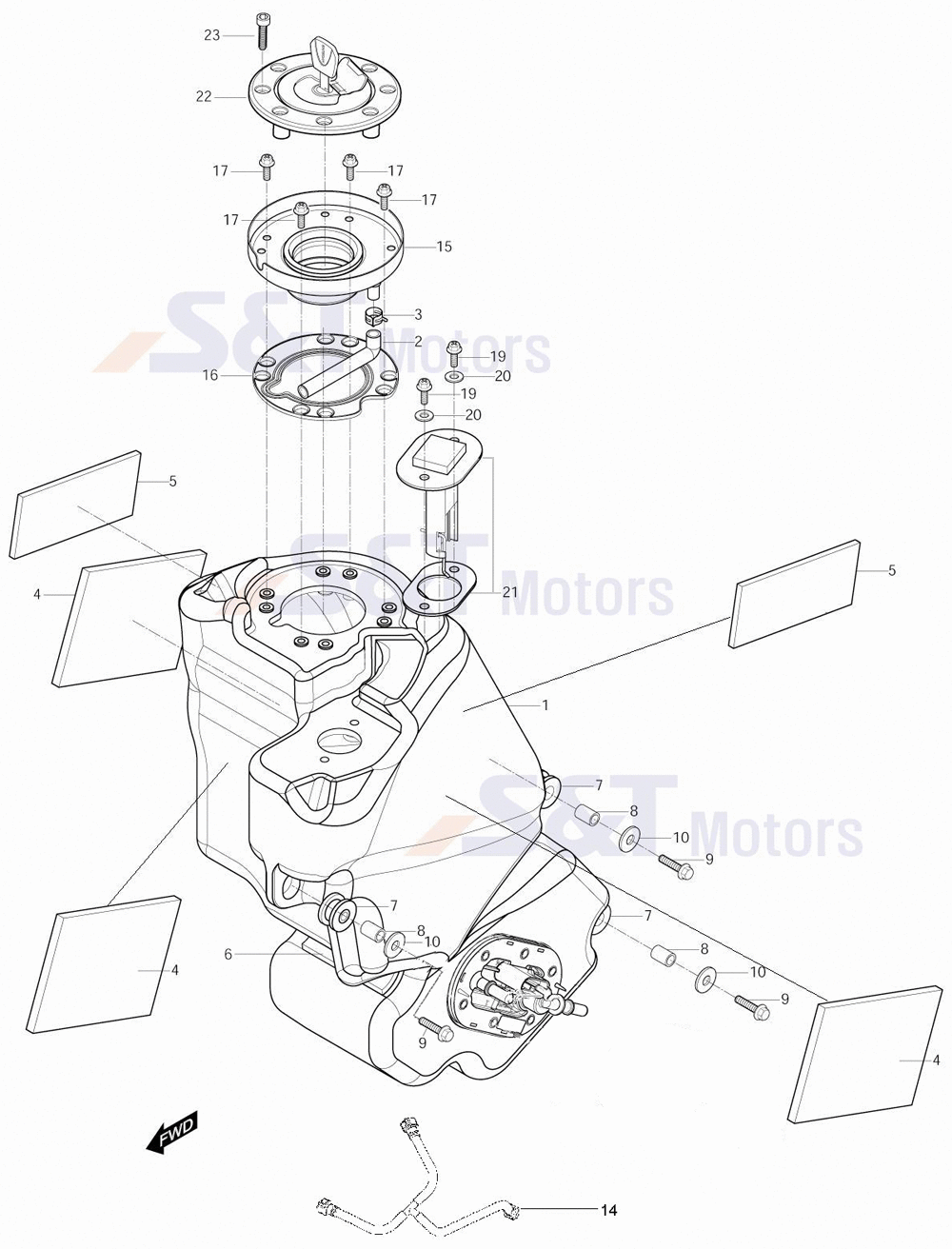 Benzintank / Kraftstoffpumpe