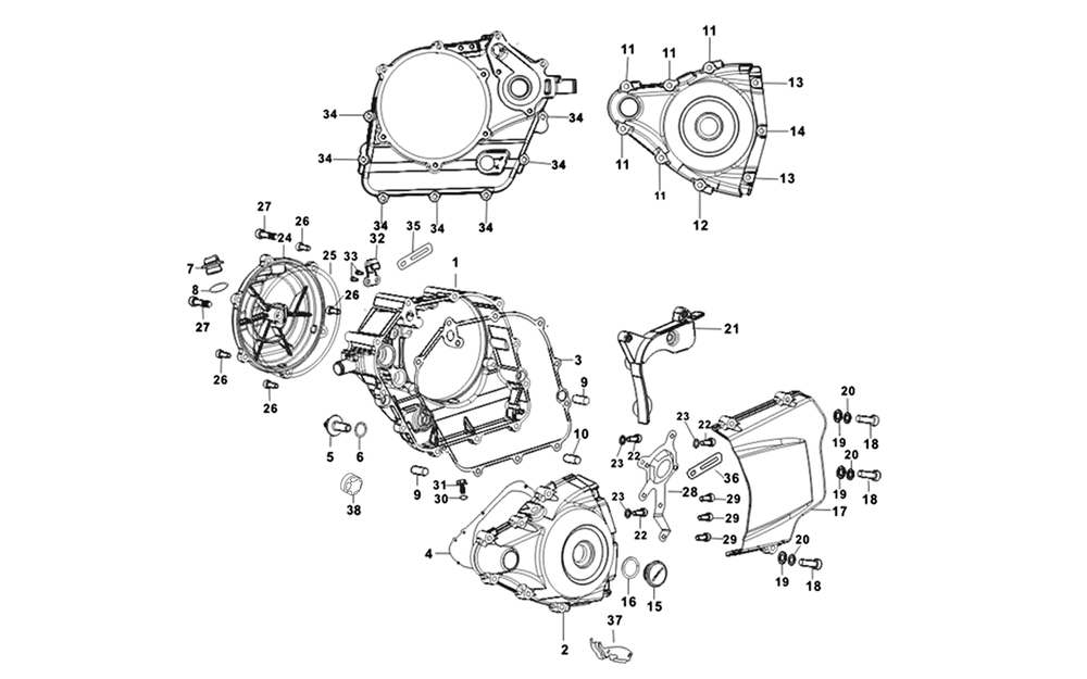 Motor - Gehäusedeckel