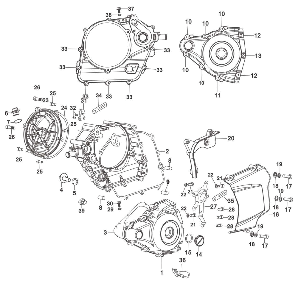 Motor - Gehäusedeckel