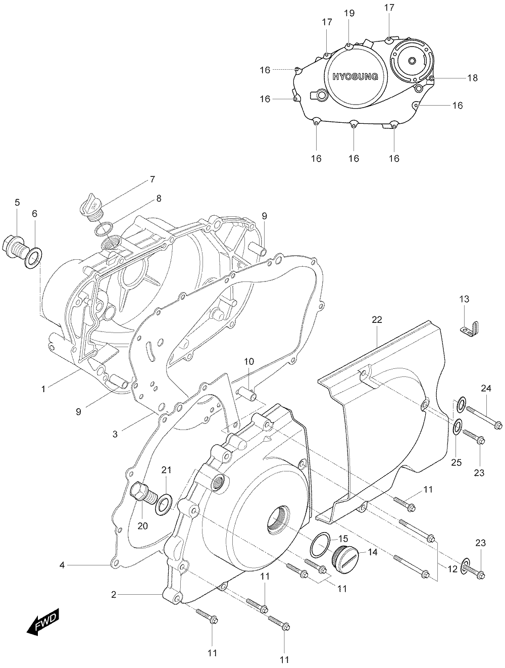 Motor - Gehäusedeckel