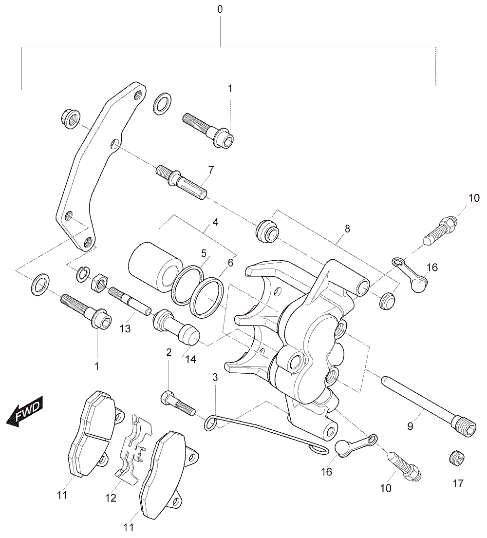 Bremssattel vorne