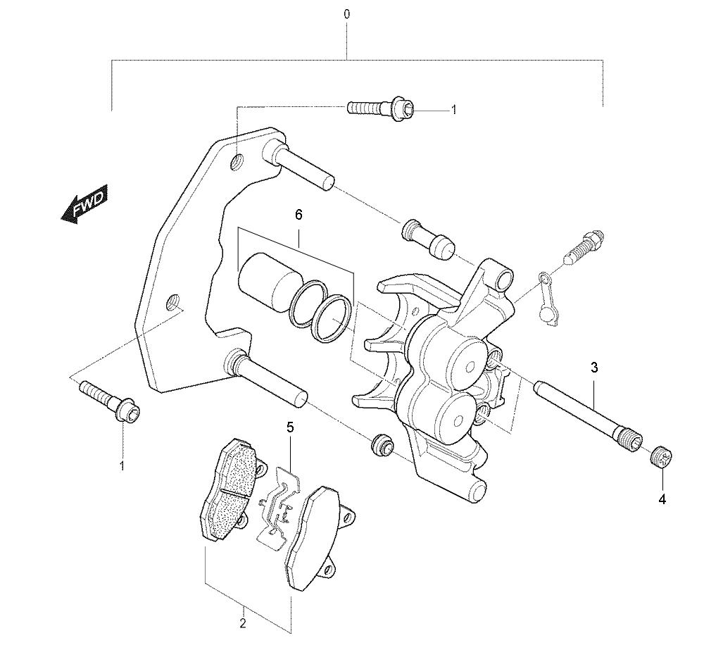 Bremssattel vorne