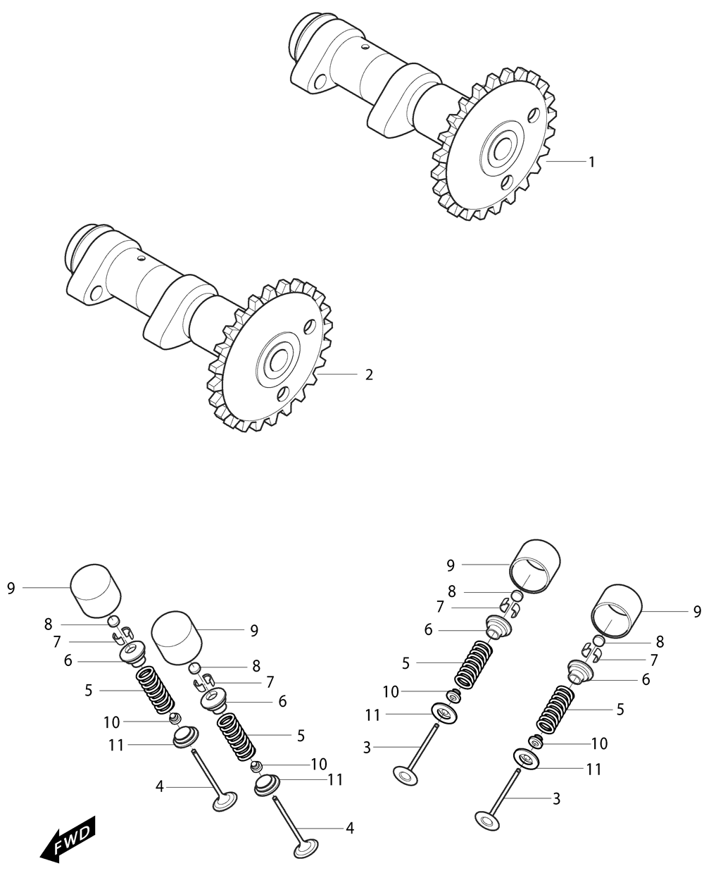 Nockenwellen / Ventiltrieb
