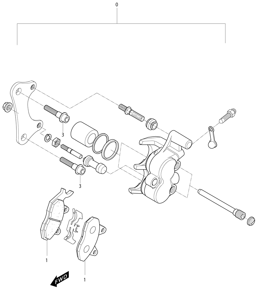 Bremssattel vorne links