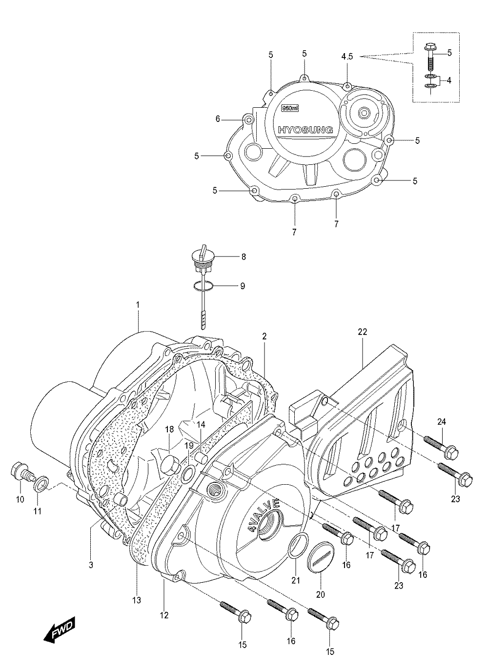Motor - Gehäusedeckel
