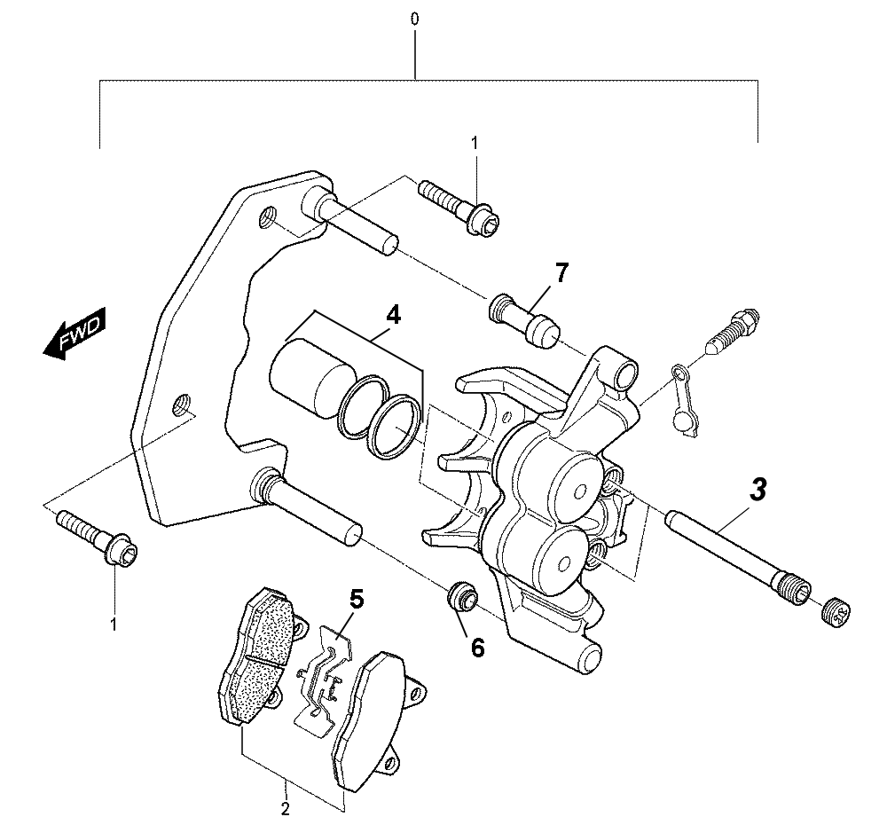 Bremssattel vorne