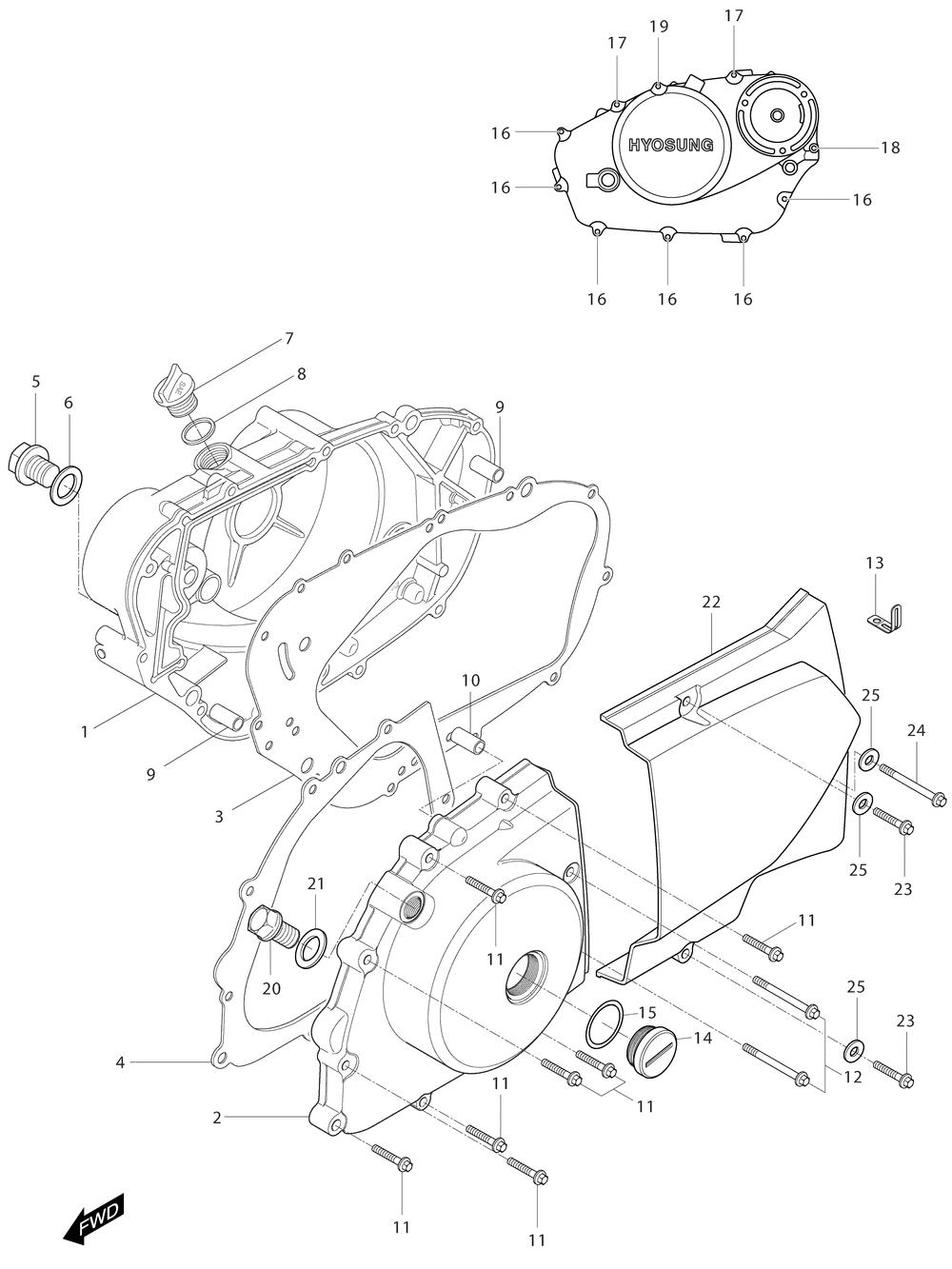 Motor - Gehäusedeckel