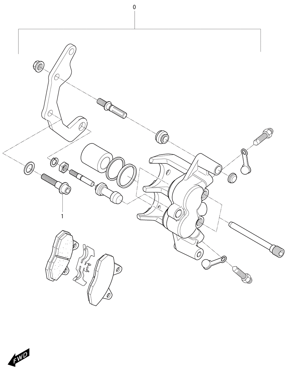 Bremssattel vorne links & rechts