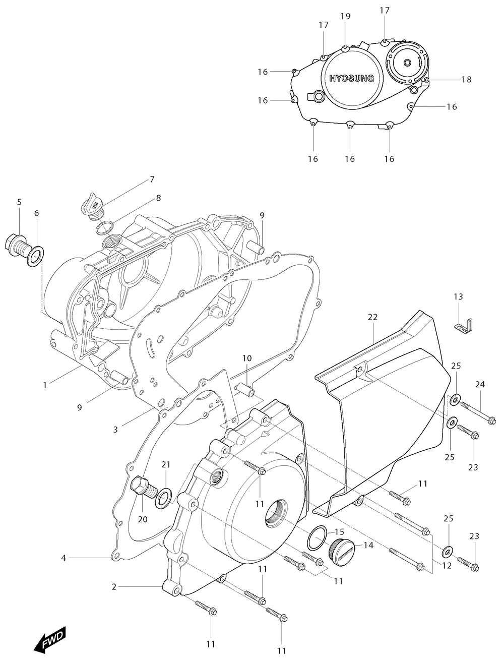 Motor - Gehäusedeckel