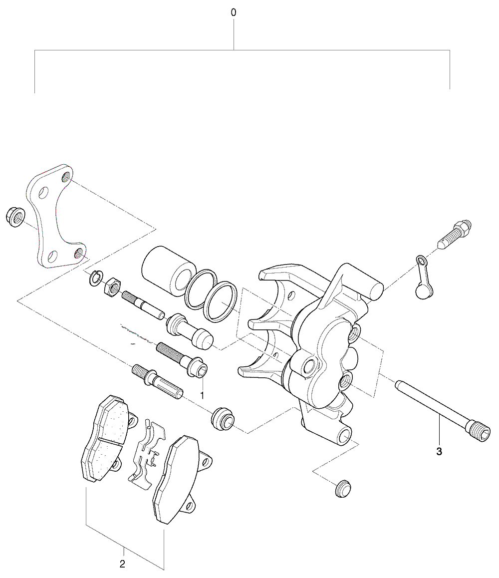 Bremssattel hinten