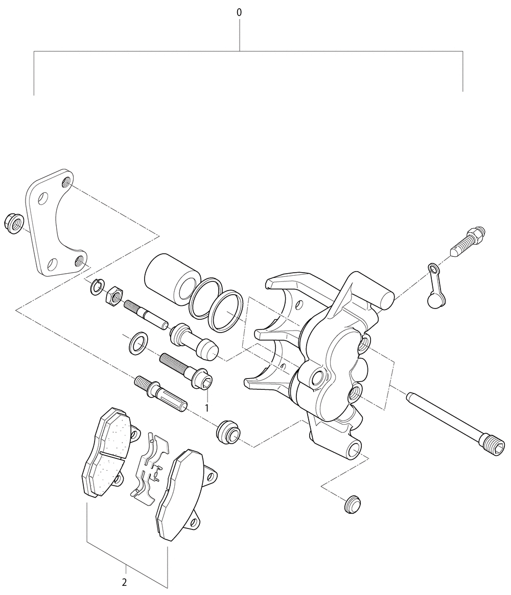 Bremssattel hinten