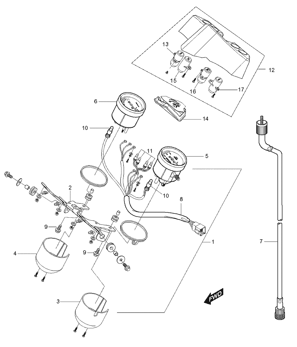 Tachometer / Drehzahlmesser