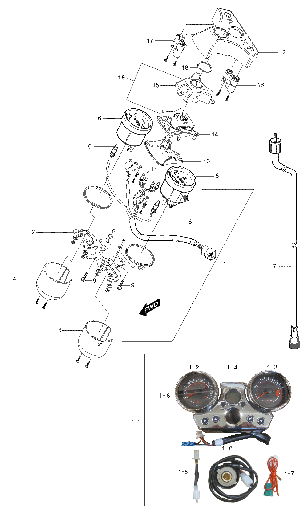 Tachometer / Drehzahlmesser