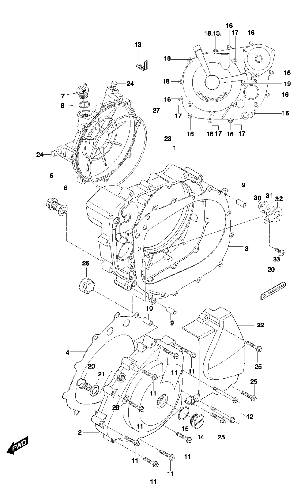 Motor - Gehäusedeckel