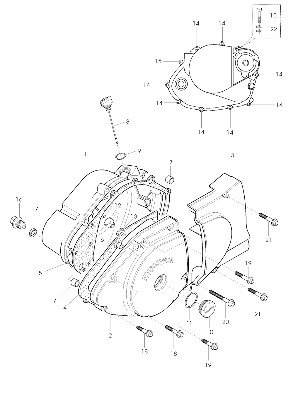 Motor - Gehäusedeckel