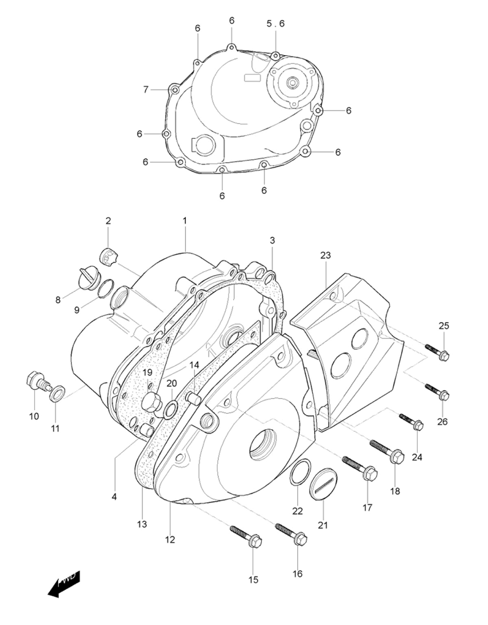 Motor - Gehäusedeckel