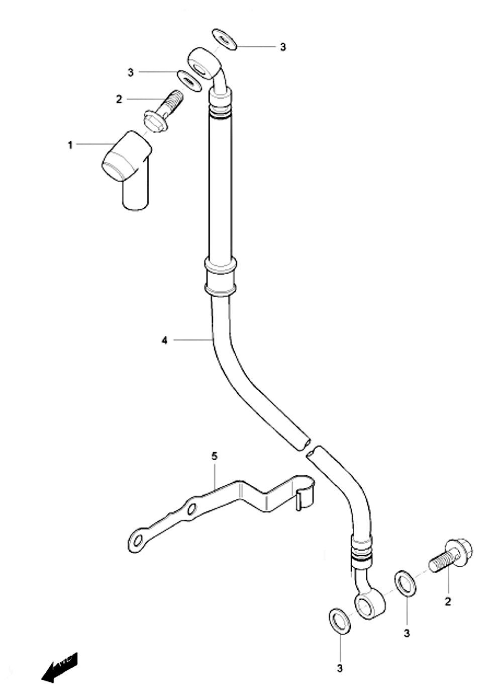 Bremsschlauch vorn