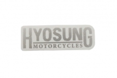 Aufkleber (HYOSUNG MOTORCYCLES) f.Fzg. schwarz matt