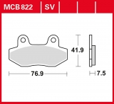 Bremsklotzsatz Lucas/TRW hinten oder vorn (7,5 mm)